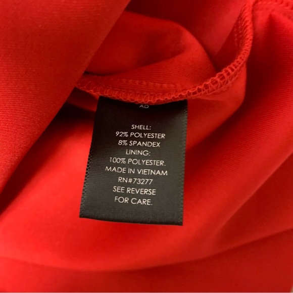 Jason Wu Red Sexy Valentine Day Cocktail Rosette Shoulder Formal Party Dress Med - Picture 10 of 13